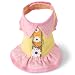 XS Pink and Yellow Dress Harness Small Dog Puppy Clothing Clothes