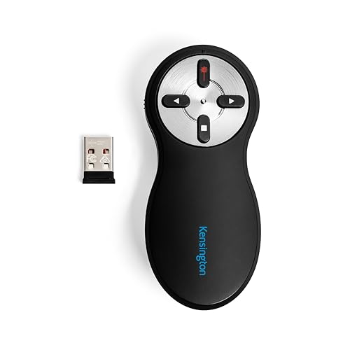 Kompaktanlagen: Kensington Wireless Presenter und Laserpointer 2.4 GHz schwarz/silber