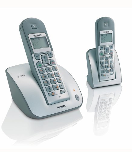 Projektoren: Philips CD 135 Duo mit Anrufbeantworter schnurloses DECT Telefon inkl. 2 Mobilteil