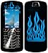 Blue Fire - Motorola SLVR L7 Faceplates Cover - Hard Protective Case