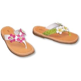 Kid Express Shoes ~ Three Flower Leather Sandals ~ Martinique by A.N.T. Originals