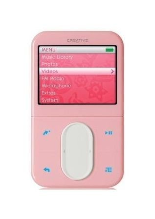 Camcorder: Creative Zen Vision M Tragbarer MP3-/Video-Player 30 GB pink