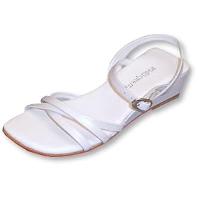 Kid Express Toddler Girls Shimmery White Strappy Sandal ~ Bella by A.N.T. Originals