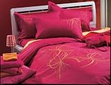 Fantasy Firework Embroidery Collection twin reversible duvet cover and a bonus pillow sham