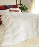 Glacier Luxurious Twin White Goose Down Comforter for Snow Comfort - 700 Fill Power