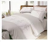 King Breath of spring embroidered duvet cover and pillow sham set