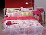 Twin Downtown Paris reversible duvet cover and a bonus pillow sham