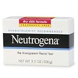 Neutrogena Fragrance Free Transparent Facial Bars, Dry Skin Formula, 3.5-Ounce Bars (Pack of 8)
