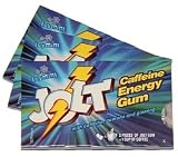 JOLT Hyper-Caffeinated Gum, Icy Mint ,12 Packs