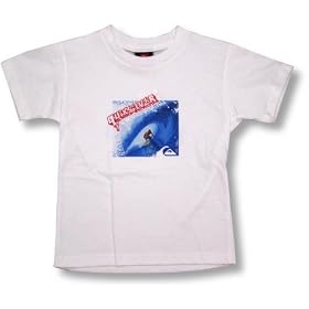 Click here to buy Quiksilver Boys White Tee With Surfer ~ Shazam-KTO by Quiksilver.
