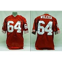 Dave Wilcox #64 San Francisco 49ers Authentic Home Red NFL Throwback Football Jersey