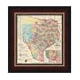 "J. De Cordova's Map of the State of Texas, 1856 Framed Canvas Art" by J.H. Colton