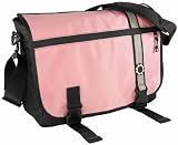 ComfortGear Retro Stripe Diaper Bag Messenger in Pink