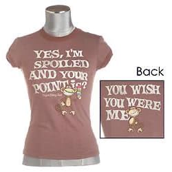 Bobby Jack Spoiled And Your Point Screen Tee by Bobby Jack