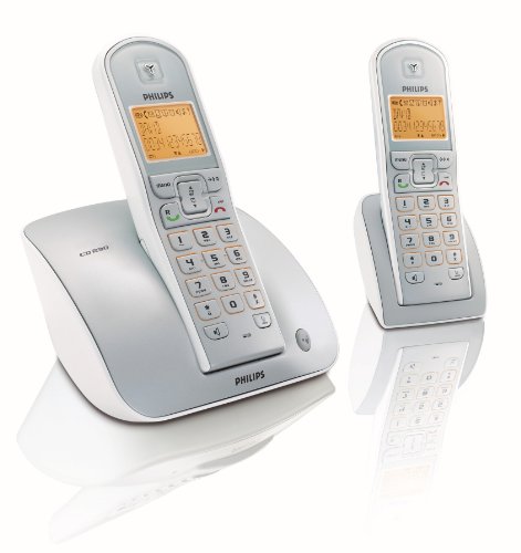 Projektoren: Philips CD 230 Duo schnurloses DECT Telefon  inkl. 2 Mobilteil