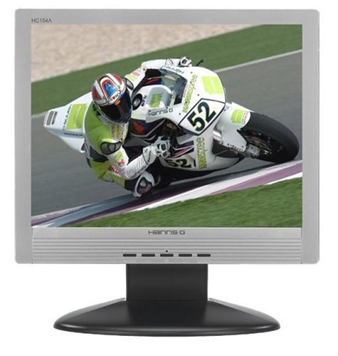 Heimkinosysteme: HANNspree HANNS-G HC154A Monitor LCD-TFT 15.0' 1280 x 1024 Audio TCO99 Silber/Schwarz