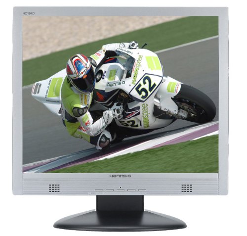 Heimkinosysteme: HANNspree HANNS-G HC194D Monitor LCD-TFT 19.0' 1280 x 1024 Audio TCO 03 Schwarz/Silber