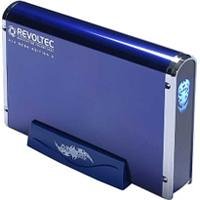 Speicherkarten: REVOLTEC Alu Book Geh�use 3� 1 Lw. S-ATA/USB2.0 Blau