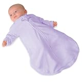 Dreamsie Luxe Sleeper And Sleep Cap- Lilac With Star And Crescent Moon Appliques