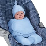 Swaddleme&reg; Traveler Adjustable Infant Wrap Small In Double Velboa For Use With Harness Systems Blue