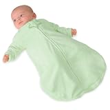 Dreamsie Luxe Sleeper And Sleep Cap - Sage With Star And Crescent Moon Appliques