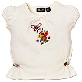 embroidered top by The Children's Place