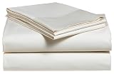Pinzon 500-Thread-Count Sateen Queen Sheet Set, Almond