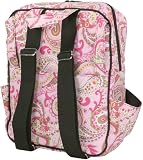 Madeline Messenger Backpack Pink Paisley