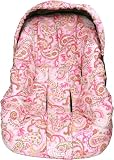 Infant Seat Cover-Pink Paisley