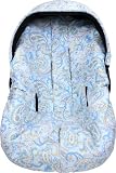 Infant Seat Cover-Blue Paisley