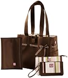 Jp Lizzy Mocha Mint Tote Set