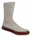 Acorn Wool/Leather Slipper Sock