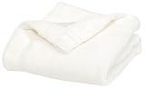 Elegant Baby Microfiber Security Blankie, Silky Satin Back 20" X 20" White