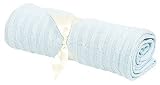 Elegant Baby 100% Cotton Cable Blanket Blue 36" X 45"