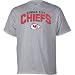Reebok Kansas City Chiefs Ash Goal Line T-shirt