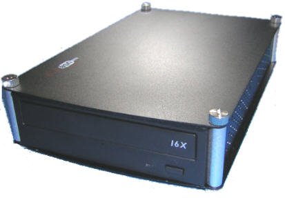 Audio und Video: USB 2.0 externes DVD Laufwerk im Alu Design Geh�use Schwarz