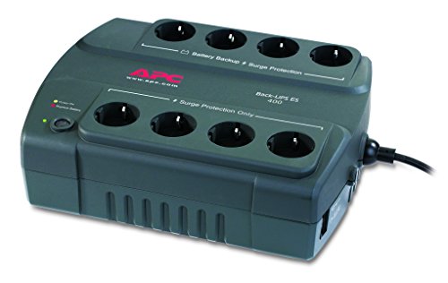 Elektronik und Foto: Apc Back-UPS ES 400VA 230V German/Dutch USV 400 VA Standby 5.2 Minuten anthrazit