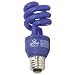 Globe13-Watt Ultra-Mini Compact Fluorescent Spiral Bulb, Blue, 3-Pack #3761101