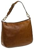 Prada Women's Large Pebbled Leather Hobo, Brown