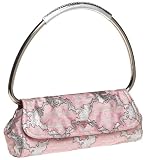 Prada Women's Fabric with Metal Handle Hobo, Pink/Metallic Silver