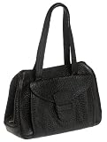 Prada Women's Pebbled Leather Handbag, Black