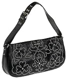 Miu Miu Women's Beaded Distressed Leather Hobo, Black