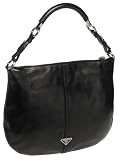 Prada Women's Leather Hobo, Black