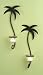 Tropical Palm Set of 2 Tea Light Sconces