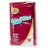 Goodnites Girls Convertibles Diaper-Pants, Small- Medium Jambo pack 21801 - 17 pants / pack, 4packs