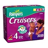 Pampers Cruisers Size: 4, 22-37 lbs Jumbo Pack - 30 / Pack, 4 Packs