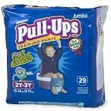 Huggies Pull-Ups Training Pants, Jumbo Pack,Boys Medium Size 2T-3T, 21410 - 29 diapers / pack, 4packs