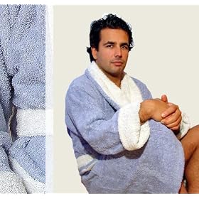 Faccia dei Colori, Luxury European Bathrobe Robe by Armani International. Prestigious Colors and sophisticated Bi-face technique, Shawl... by A  Armani International