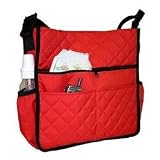 Tote `n Stroll Quilted Diaper Bag - Red