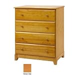 4 Drawer Dresser - Oak